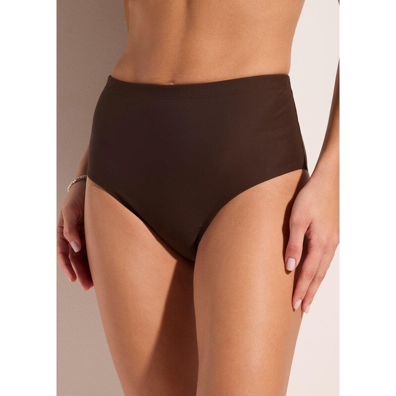 bonprix Stahovací bikinové kalhotky s vysokým pasem, lehký