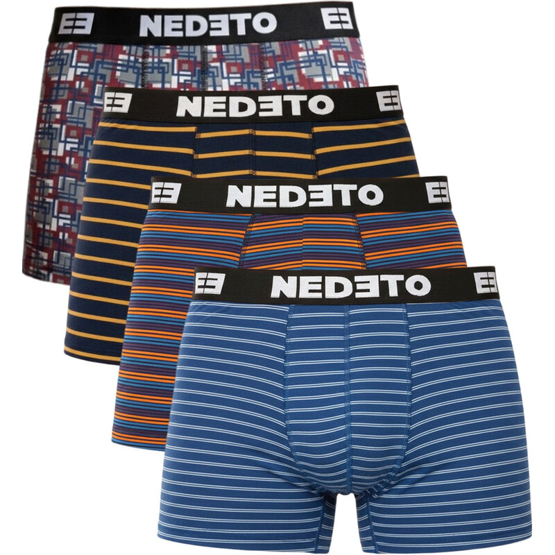 4PACK pánské boxerky Nedeto vícebarevné (4NBV2)