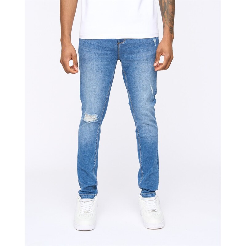 Džíny SikSilk Heavy Wash Blue 2347412