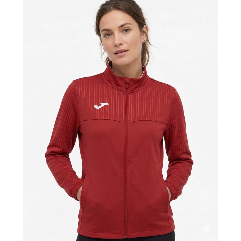 Dámská mikina JOMA Montreal Full Zip Red S 109630279