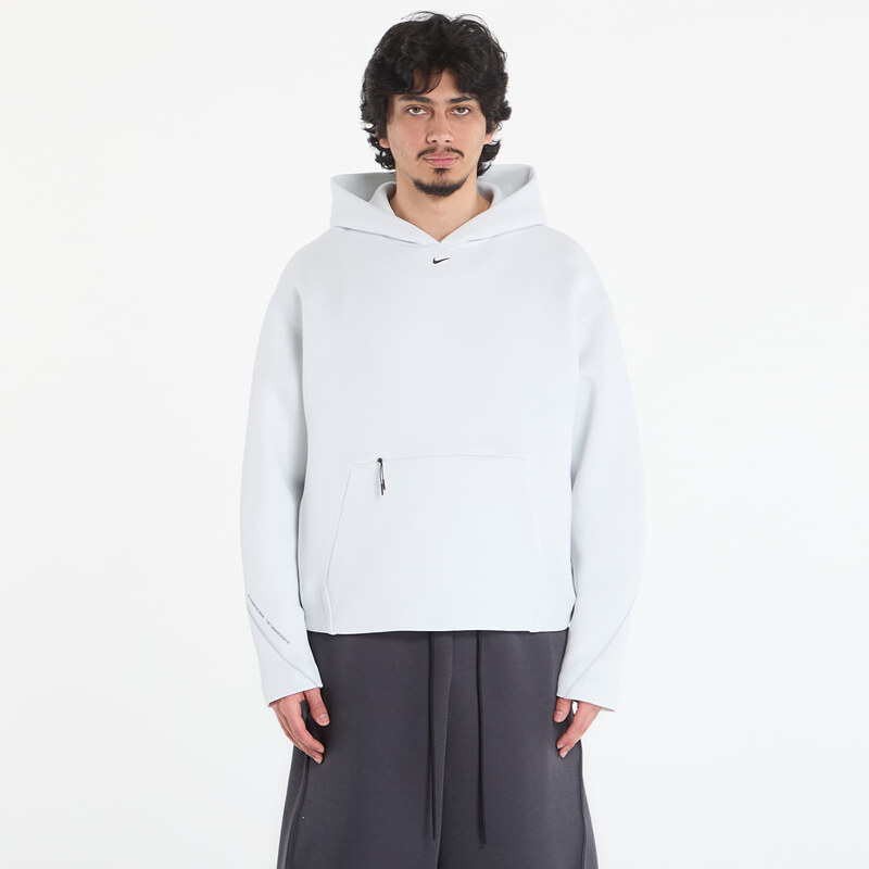 Mikina Nike Tech Mens Fleece Pullover Hoodie Off White/ Black S
