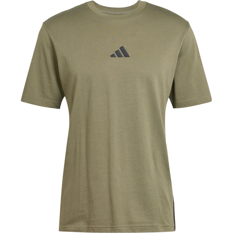 ADIDAS PERFORMANCE Tričko olivová / černá