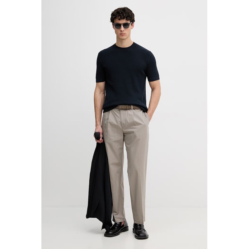 Emporio Armani chino kalhoty pánské bavlněné