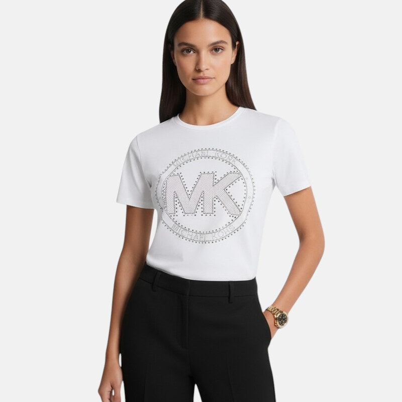 Dámské bílé triko Michael Kors M56638 114756117