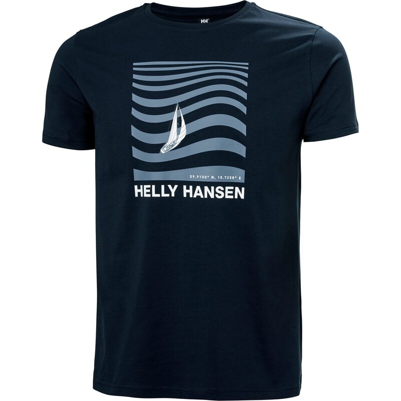 Pánské Tričko s krátkým rukávem HELLY HANSEN SHORELINE T-SHIRT 3.0 54601_597 – Tmavě modrá