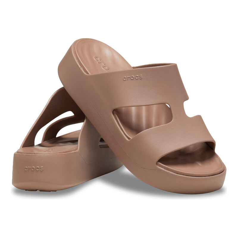 Dámské Pantofle CROCS GETAWAY PLATFORM H-STRAP 209409-2Q9 – Hnědá