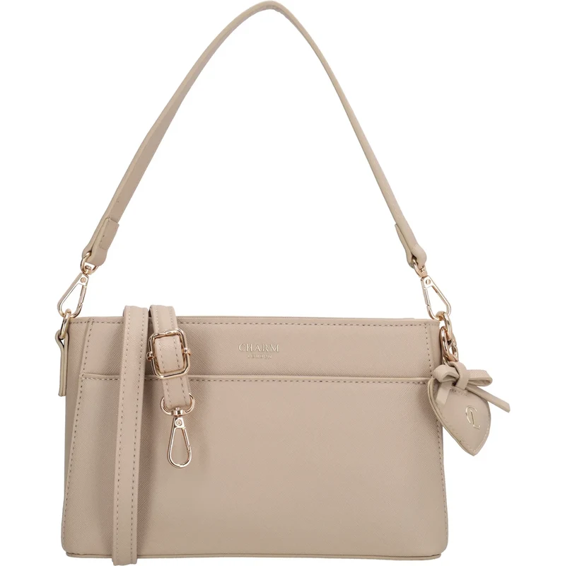 Charm London Béžová elegantní crossbody kabelka „Samantha“ 114759020