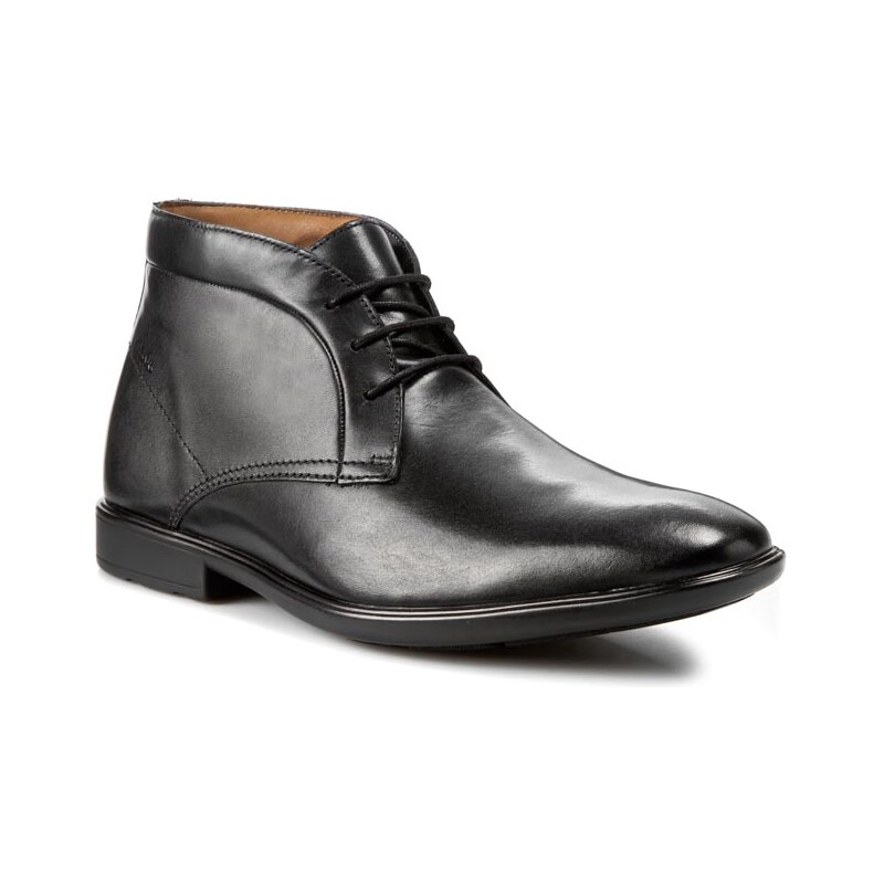 Kotníková obuv CLARKS - Gosworth Hi 261109407 Black Leather