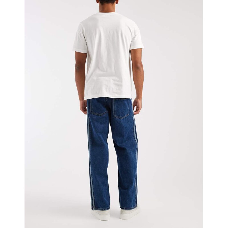 adidas Originals Firebird loose fit jeans in vintage blue