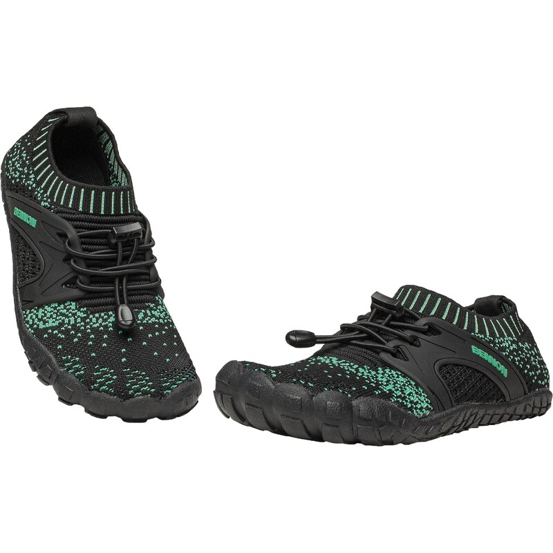 BENNON BOSKY Junior - Dětské barefoot boty tyrkysovo-černé 113683856