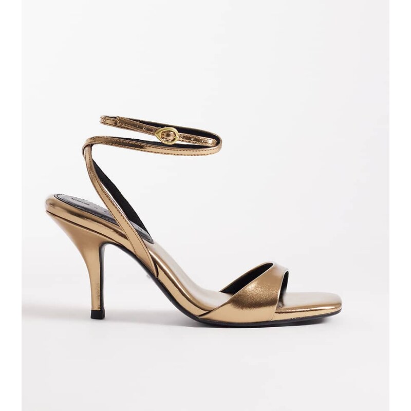 ASOS DESIGN Wide Fit Hope barely there mid heel stiletto sandals