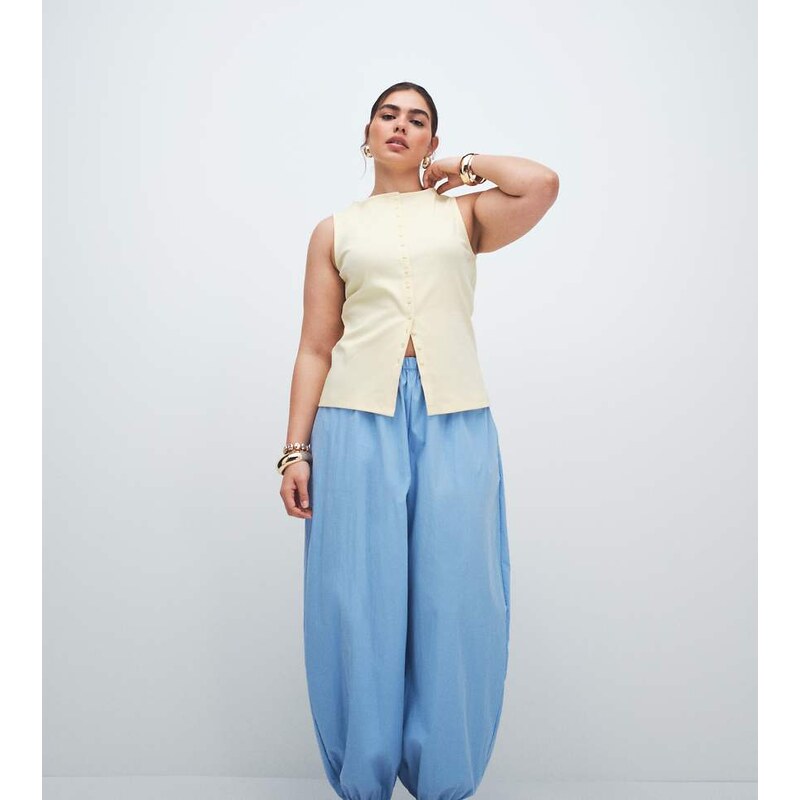 ASOS Curve ASOS DESIGN Curve cotton nylon blend pull on balloon 115520860