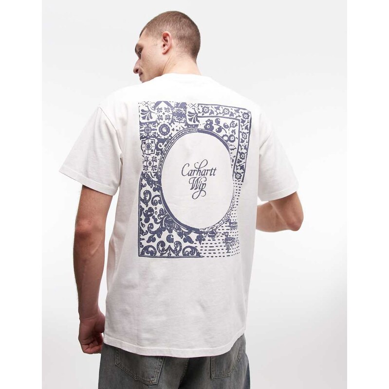 Carhartt WIP vestige back print t-shrt in white