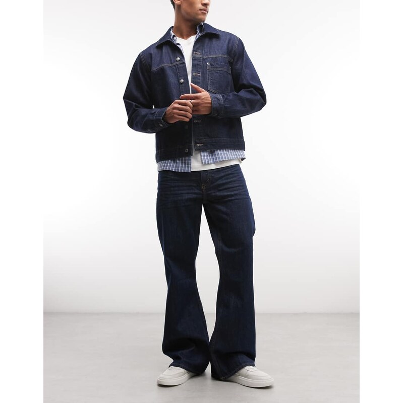 Cheap Monday Boo Bootleg rigid bootcut jeans in indigo blue
