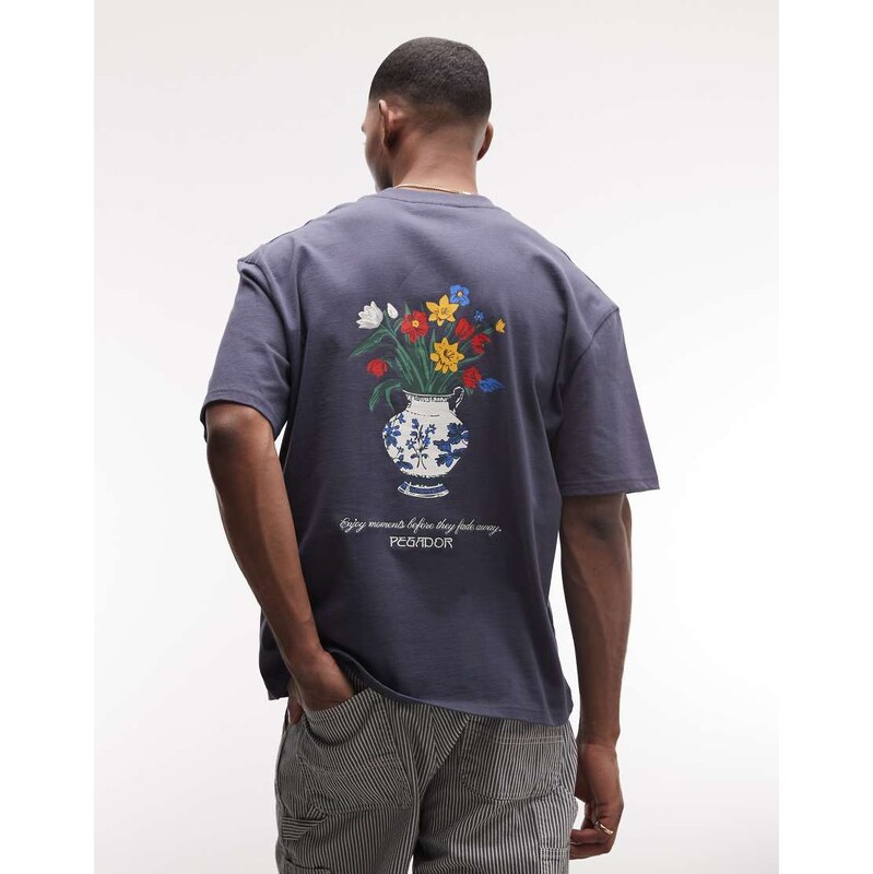 Pegador ravello oversized graphic t-shirt with back print in