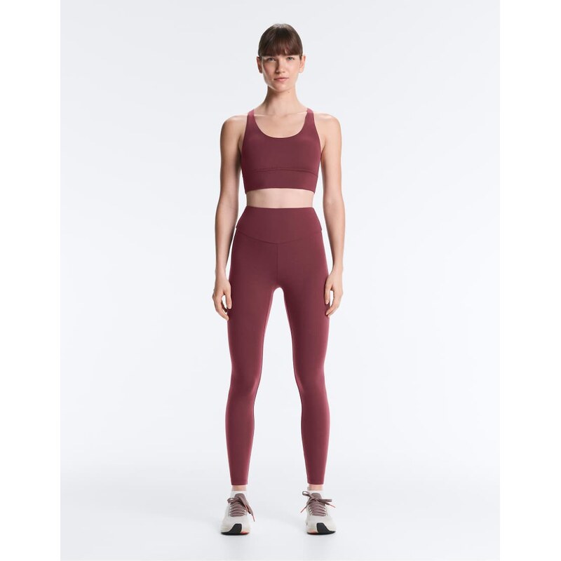 OYSHO Comfortlux high-rise ankle-length leggings in purple 115005727