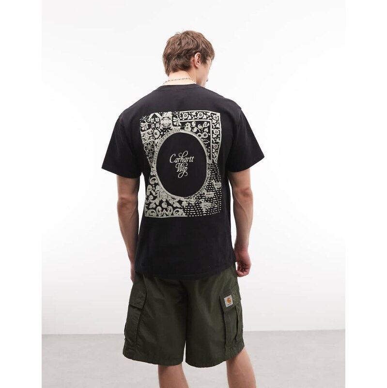 Carhartt WIP vestige back print t-shirt in black