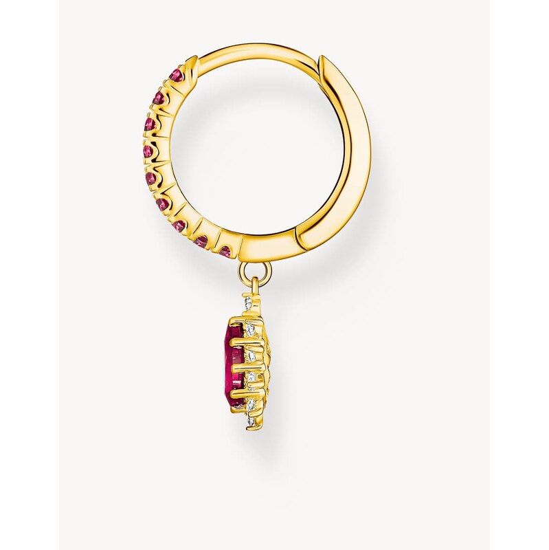 Thomas Sabo Gold-plated hoop earrings with pendant vintage romance in 115509355