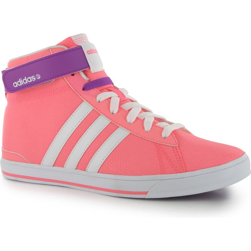 Adidas Ladies Hi Tops, pink/white