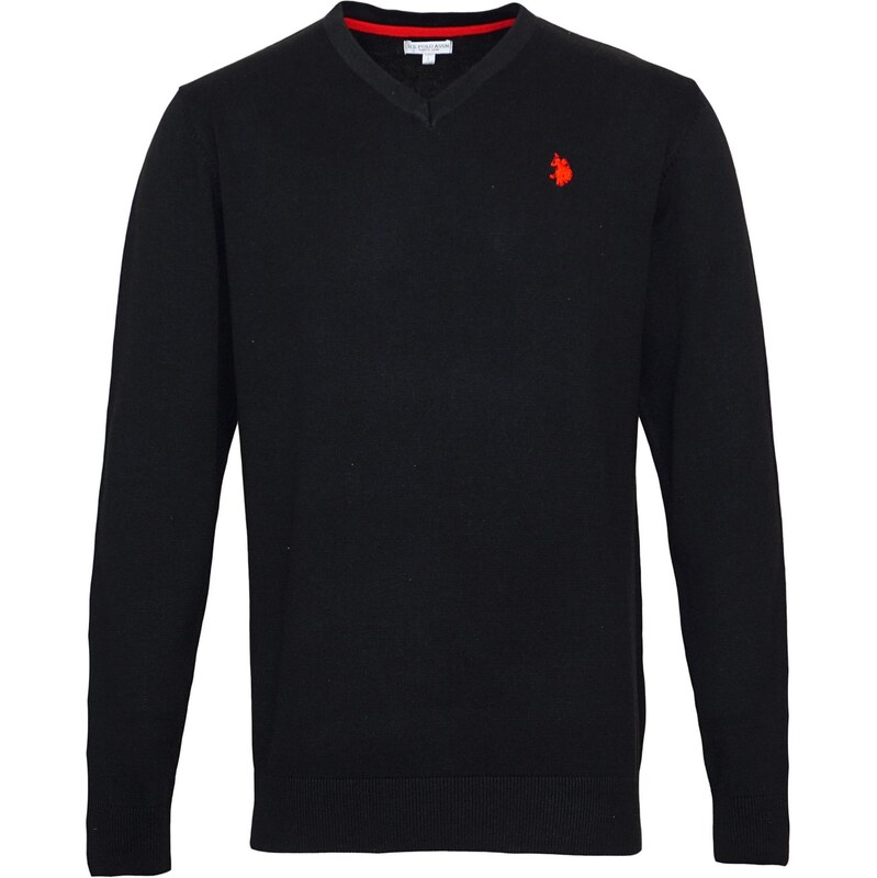 U.S. POLO ASSN. Svetr červená / černá