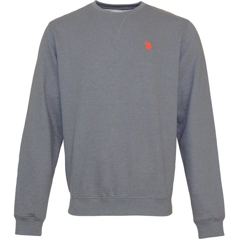 U.S. POLO ASSN. Svetr šedá / červená