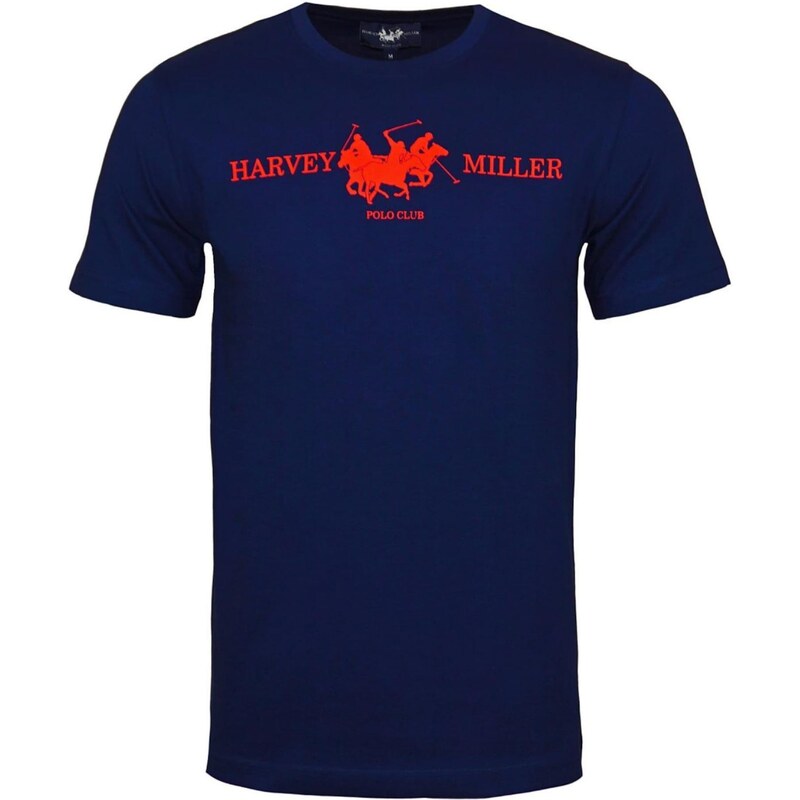 HARVEY MILLER Tričko tmavě modrá / červená