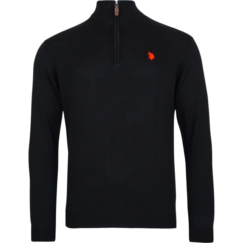 U.S. POLO ASSN. Svetr krvavě červená / černá