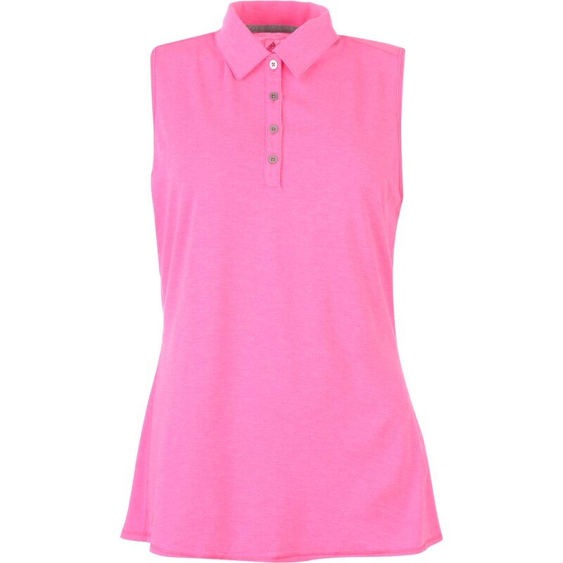 Adidas Sleeveless Polo Shirt Ladies, pink