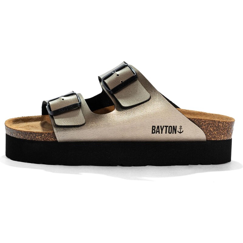 Bayton Pantofle EDITH zelená / černá