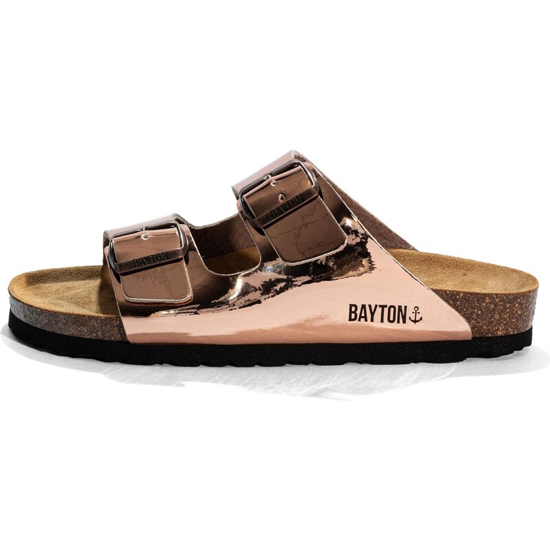 Bayton Pantofle ATLAS béžová / růžově zlatá