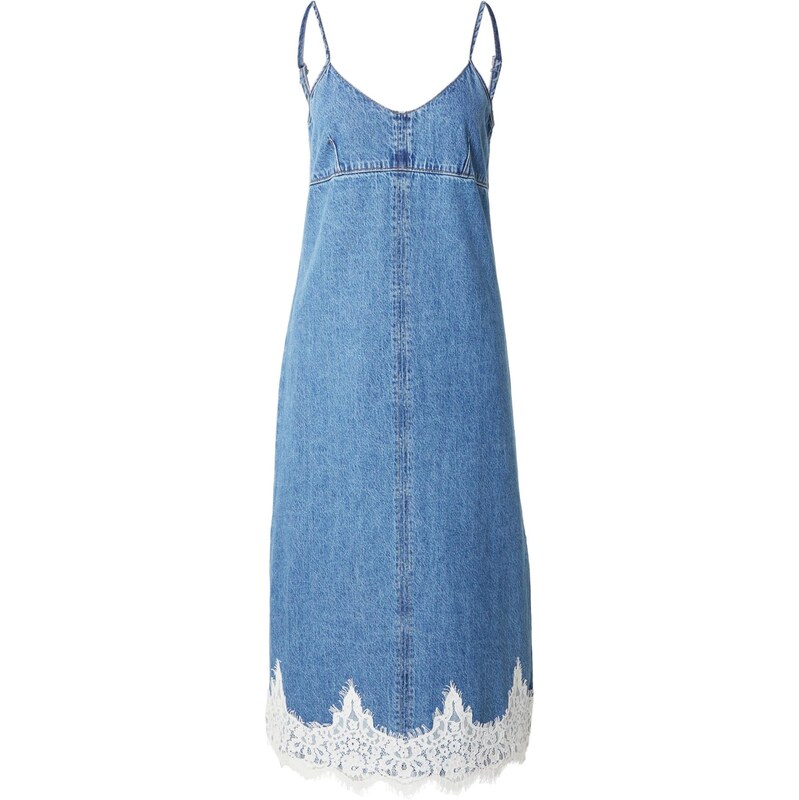 LEVIS  Šaty 90s Denim Slip Dress modrá džínovina / bílá