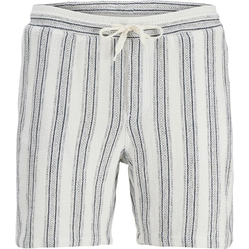 Jack & Jones Plus Kalhoty JPSTJaiden černá / bílá