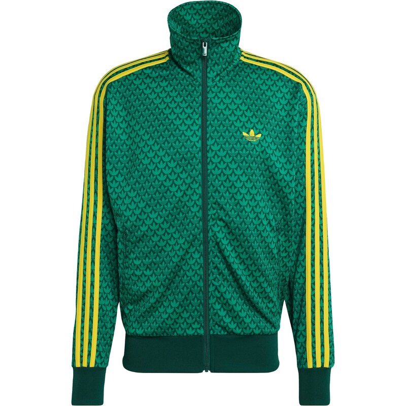 ADIDAS ORIGINALS Mikina Firebird žlutá / smaragdová / tmavě