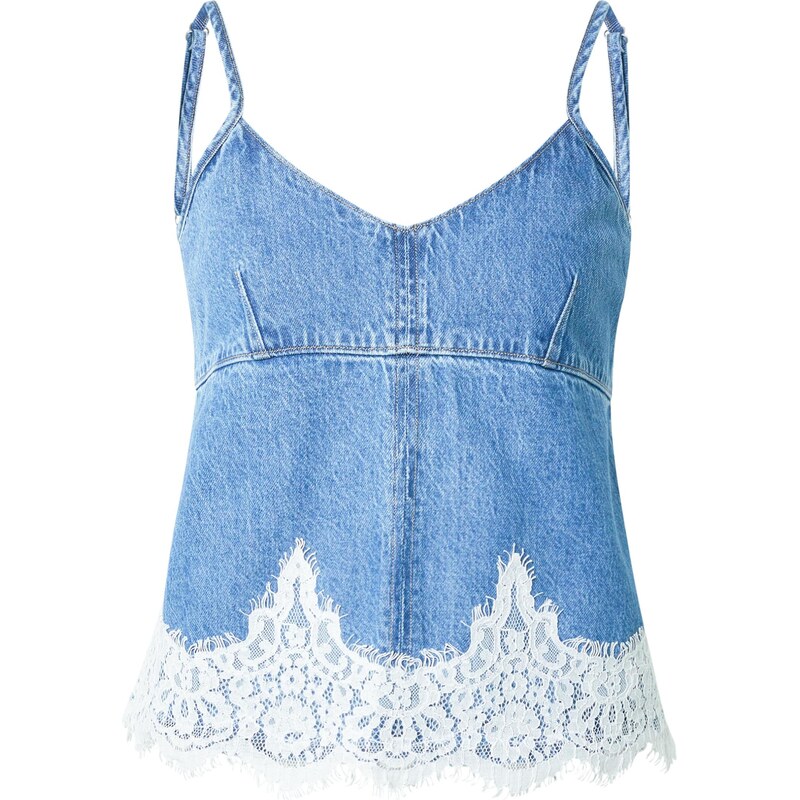 LEVIS  Top 90s Denim Cami modrá džínovina / bílá