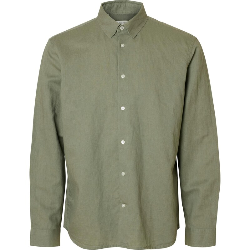 SELECTED Košile SLHCLAY khaki