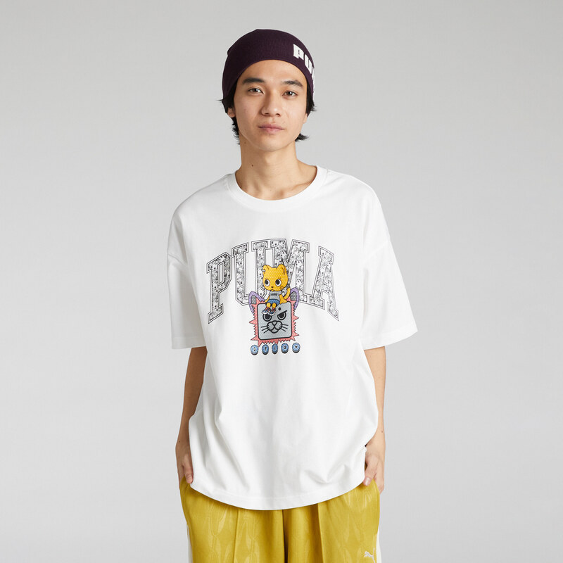 PUMA NEKOSAN x HOOPS DYLAN Graphic Oversized Short Sleeve Tee