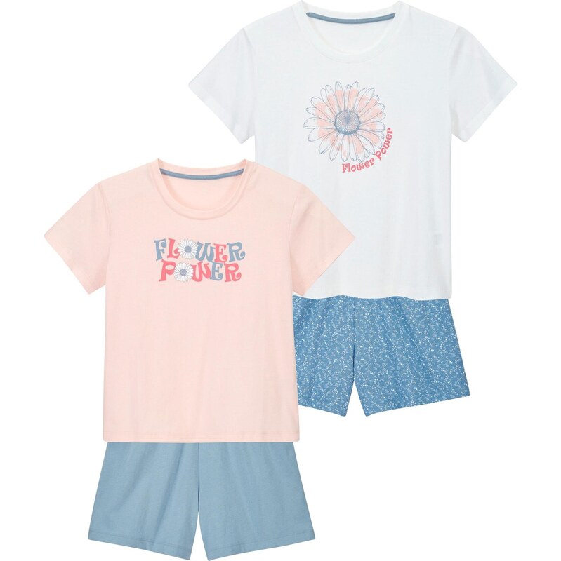 Petite Fleur Kids Pyžamo safírová / pastelově růžová / červená /