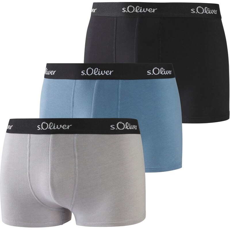 s.Oliver Boxerky světlemodrá / šedá / černá