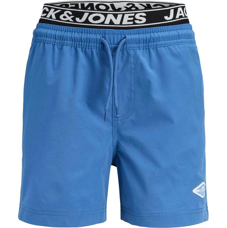 Jack & Jones Junior Plavecké šortky JPSTMaui modrá / černá /