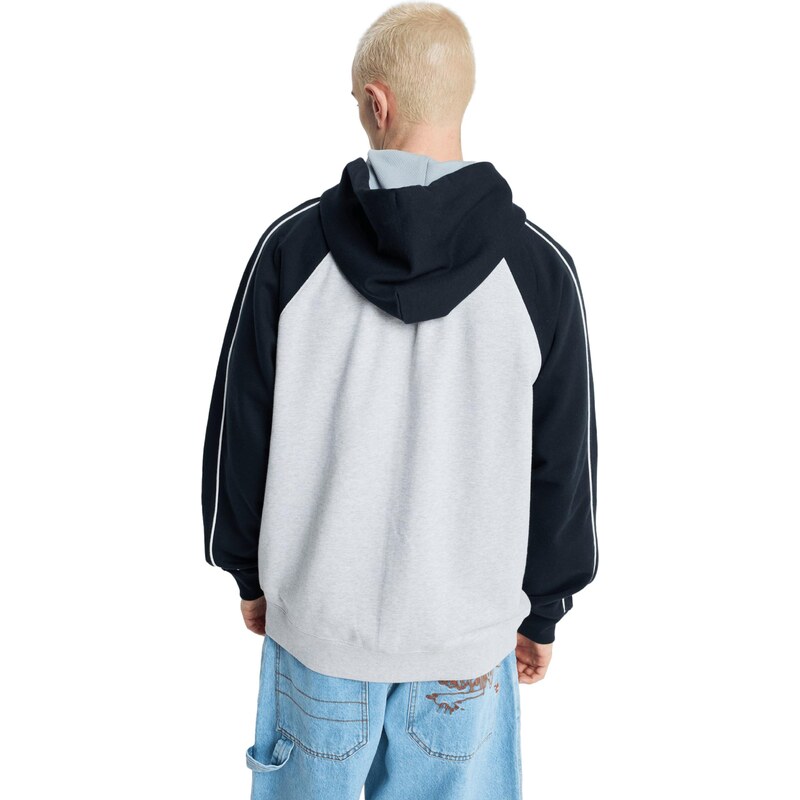 QUIKSILVER Sportovní mikina 'YG Operator' šedá / černá / bílá