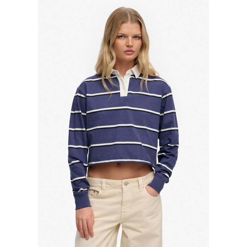 Superdry & Co Oversized tričko Athletic Essentials safírová /