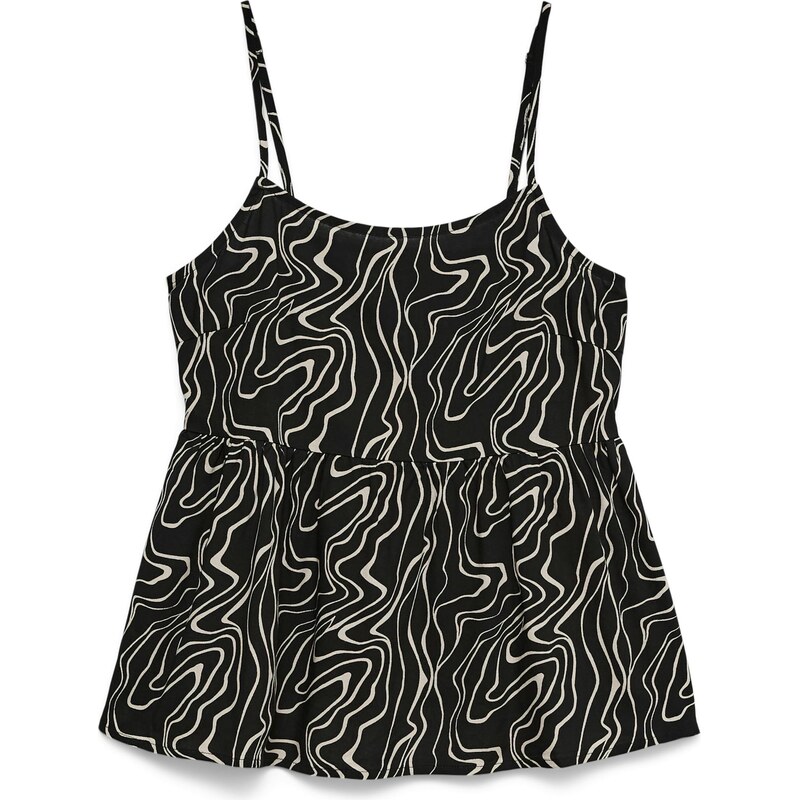 VERO MODA Top VMEASY černá / bílá 114780385
