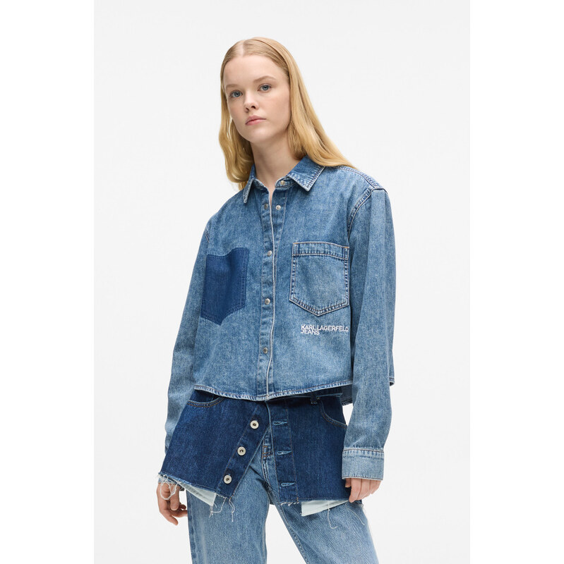 KOŠILE KARL LAGERFELD JEANS KLJ BOXY DENIM BLOUSE