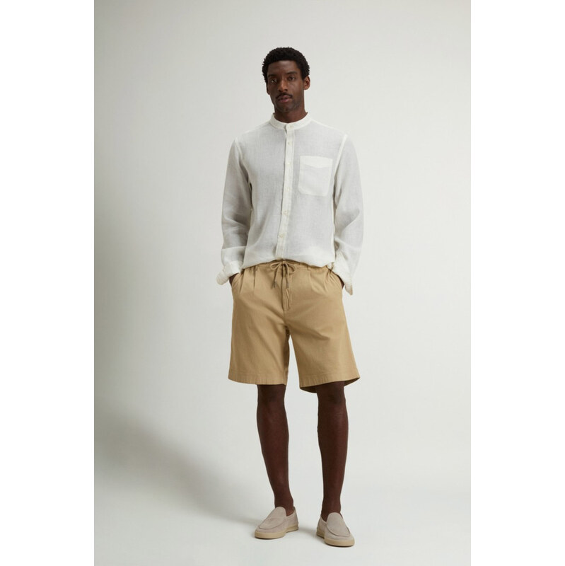 ŠORTKY WOOLRICH LINEN BLEND MILTON SHORT GD