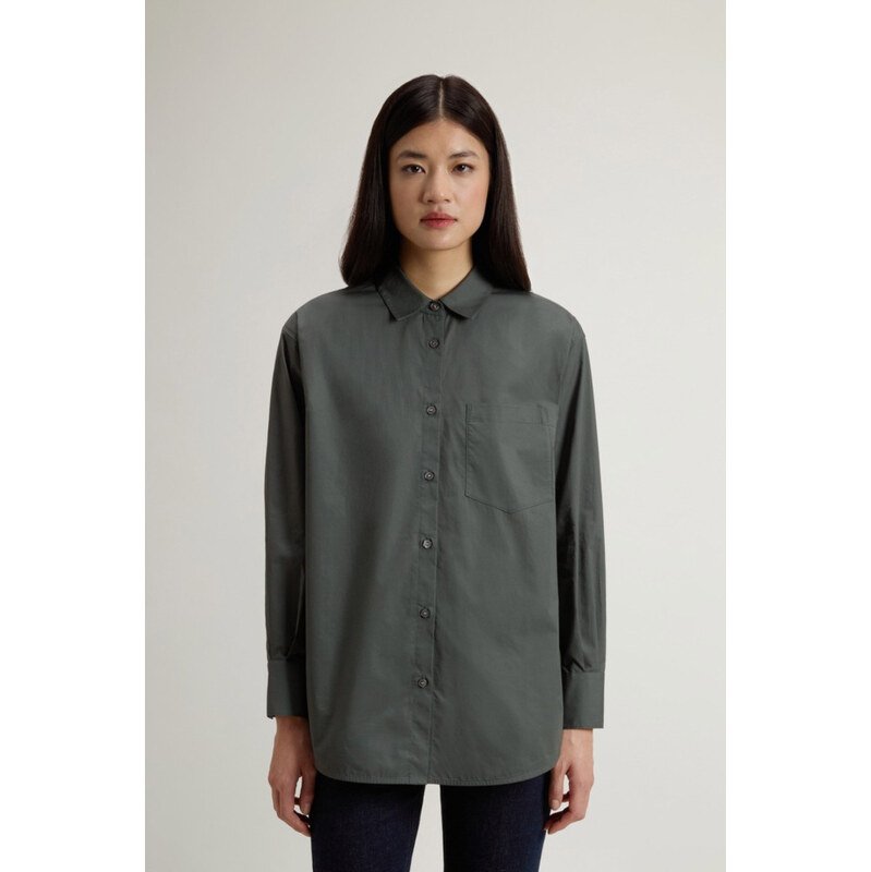KOŠILE WOOLRICH COTTON POPLIN BOYFRIEND SHIRT 114782962