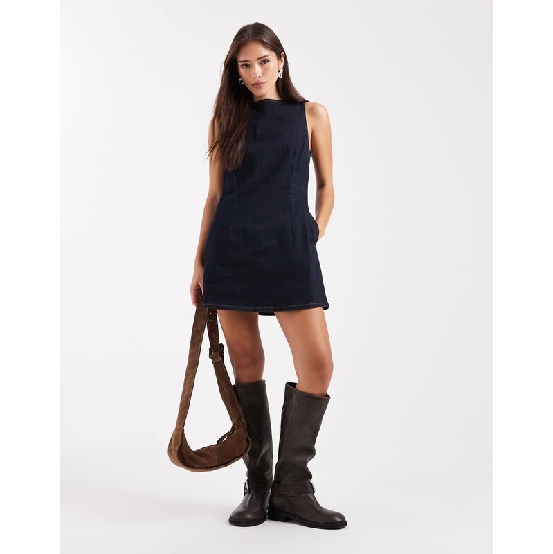 Levis denim mini shift dress in blue 114780955