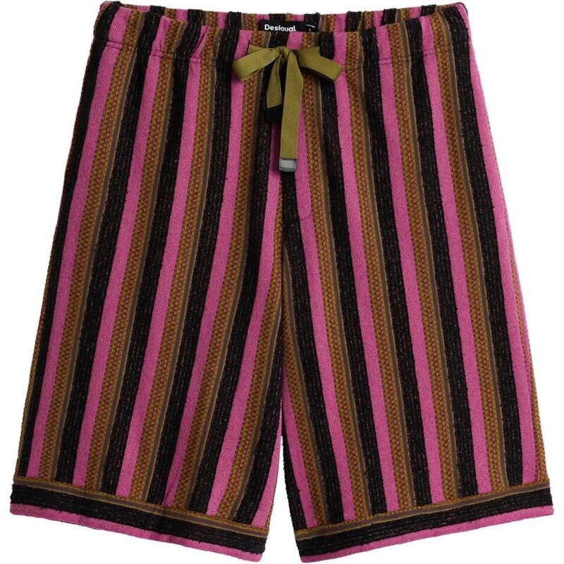 Desigual Kalhoty 'Bermuda' mix barev / červená