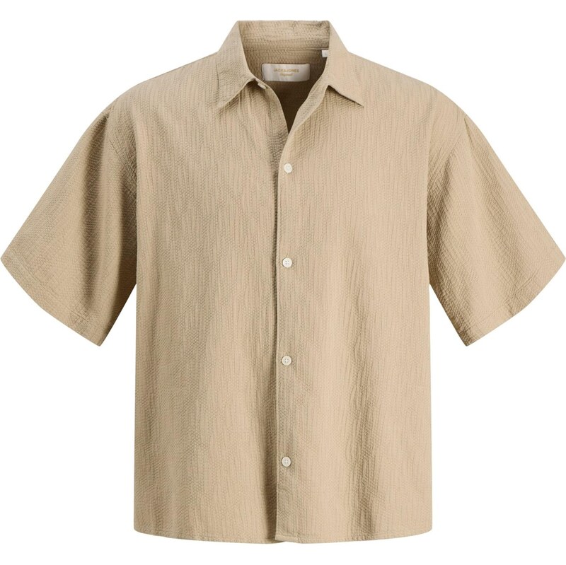 JACK & JONES Košile JORMONTAUK šedobéžová