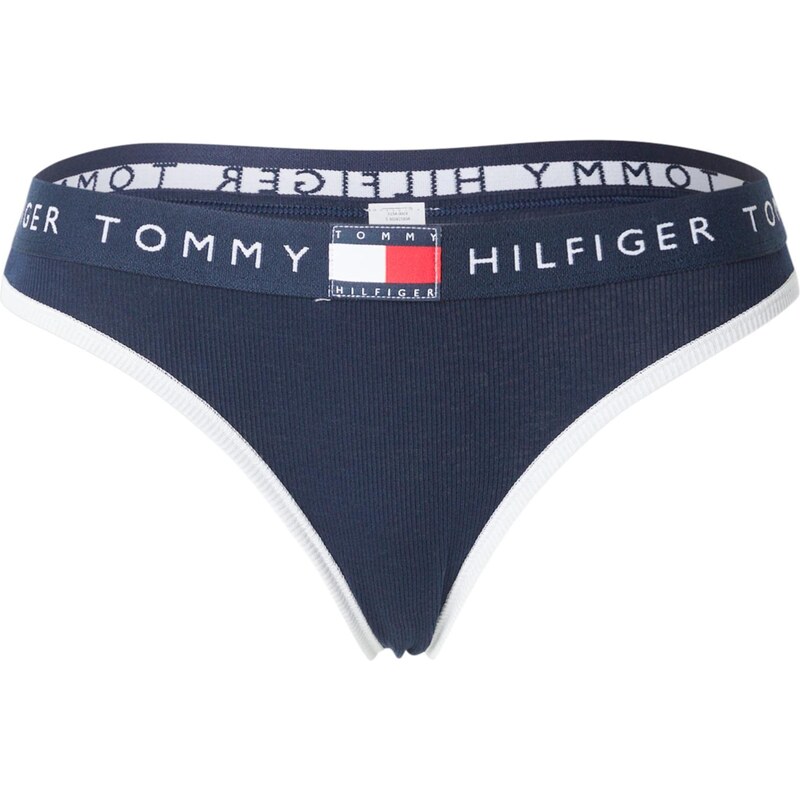 Tommy Hilfiger Underwear Tanga marine modrá / šedá / krvavě