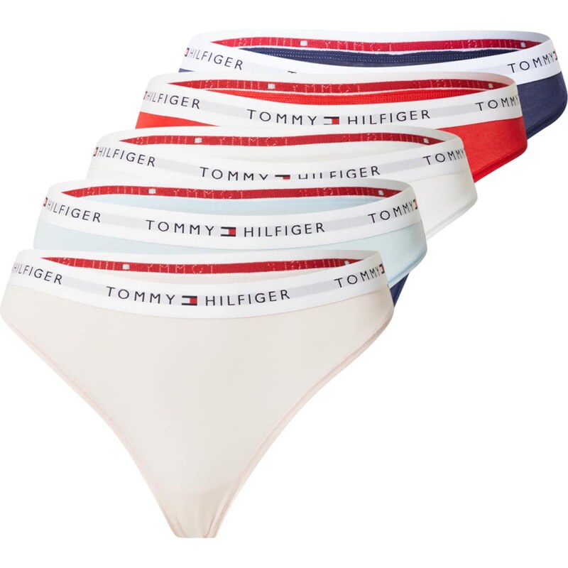 Tommy Hilfiger Underwear Tanga marine modrá / pastelová modrá /